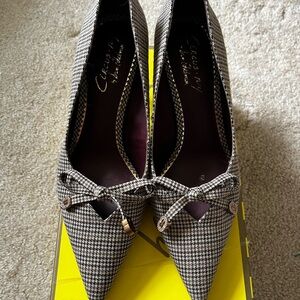 circus ny houndstooth fleur kitten heel